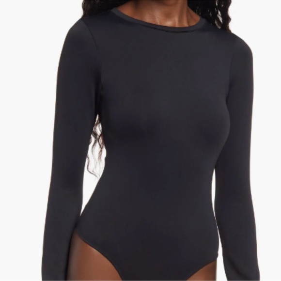 NWT Good American Compression Scuba Long Sleeve Crewneck Bodysuit Sz 3X - Picture 10 of 16